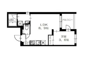 グレイシャス沼袋【2階】の間取り