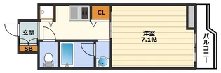 エイペックス梅田東II【11階】の間取り