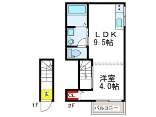 フェリスS&Y【2階】の間取り