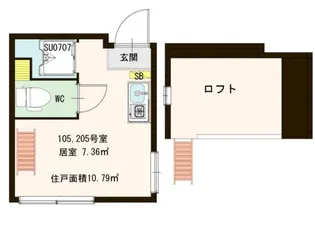 メゾン・プーラ豊島【2階】の間取り