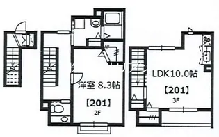 コンフォート西片【2階】の間取り