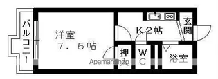 グリーンコーポ弁天【1階】の間取り
