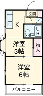 西尾ハイツ【3階】の間取り