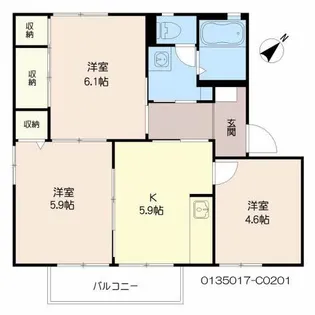 フォーレス神崎 C棟【2階】の間取り