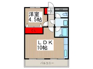 メゾンア-ティ-ズ【6階】の間取り