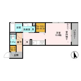 リノアイーナ【2階】の間取り