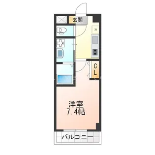 エイチツー西明石【4階】の間取り