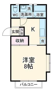 グレシャル六浦【2階】の間取り