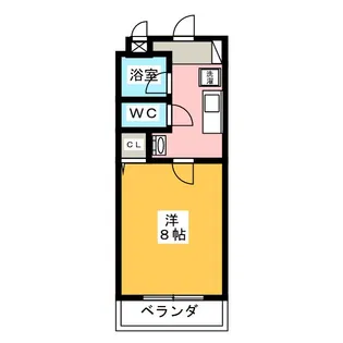 ラフィネ四ツ谷【4階】の間取り