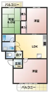 リリーヴィレッジII【4階】の間取り
