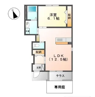 シュエットI【1階】の間取り