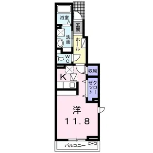 ベル プランタン【1階】の間取り