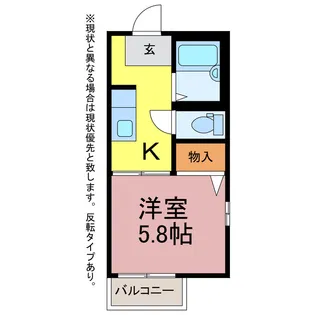 ハイツ菅沼【2階】の間取り