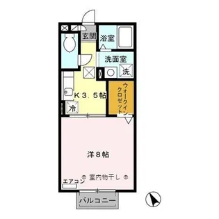 グランアズール【1階】の間取り