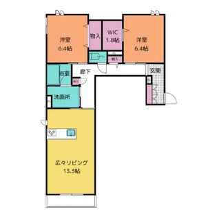 プレミアス カーサ【2階】の間取り