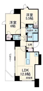 ディームス横濱青木町【5階】の間取り