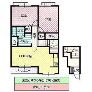 プリムローズ II 壱番館【1階】の間取り