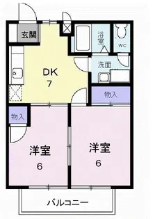 コーポけんたく【2階】の間取り