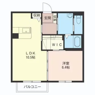 パティオ・ソレイユ【1階】の間取り