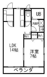 シャンボール【2階】の間取り