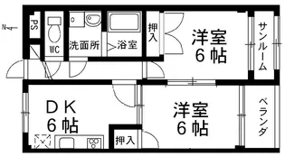 コーポHA【3階】の間取り