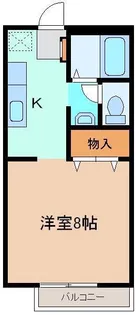 レインボーハイツ【1階】の間取り