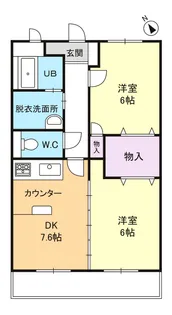 コンフォート鳥居松【1階】の間取り