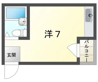 ドミシル萱島【1階】の間取り