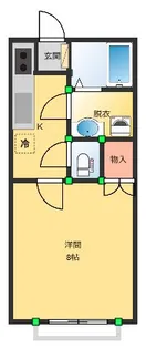 フローラルコートB棟【1階】の間取り