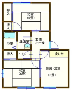 ラフォーレ常見3【1階】の間取り