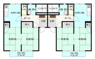 アップルハウス2【1階】の間取り