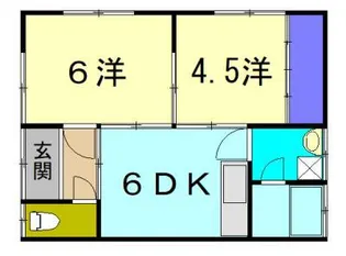 コーポかもめ【2階】の間取り