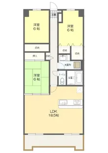 福島県郡山市小原田3【マンション】の間取り