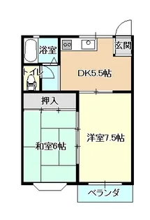 コーポサンフラワー(春日野)【2階】の間取り