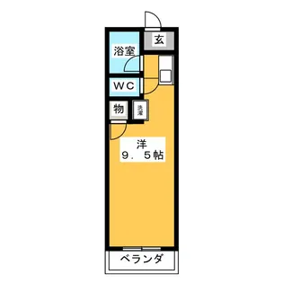 エバーグリーン【2階】の間取り