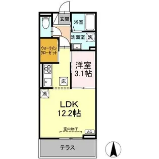 Dーroom太日通【1階】の間取り