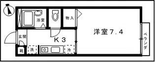 クロスロード【2階】の間取り