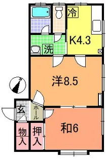 パークヒルズ美原町【2階】の間取り