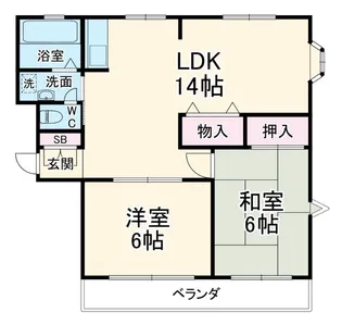 マグノーリアヒルA棟【1階】の間取り