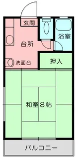 熊本県熊本市中央区新大江2【アパート】の間取り