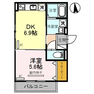 ヴェール エブラン【2階】の間取り