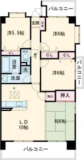 ダイアパレス太田第6【9階】の間取り