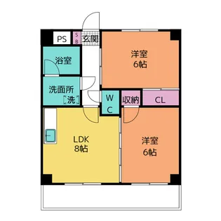 KFB篭山【3階】の間取り