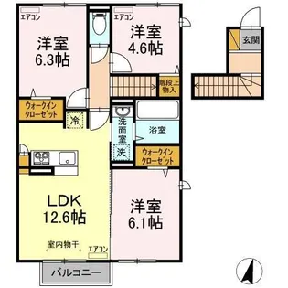 etupirka(エトピリカ)【2階】の間取り
