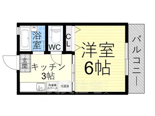 白菊ハイツ【1階】の間取り