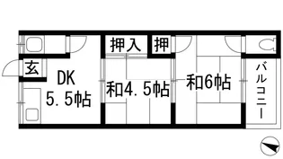 寿町アパート【2階】の間取り