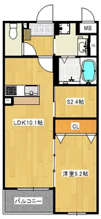 レペルEX南里【1階】の間取り