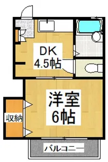 清水荘【2階】の間取り