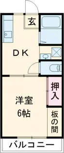 プルミエールエビハラパーソンズ E棟【2階】の間取り