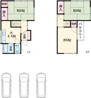東京都江戸川区南小岩4【一戸建】の間取り